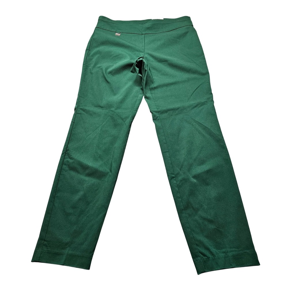Alfani Tummy Control Skinny Pants 10 Green Cedar Balsam Career Professional NEW